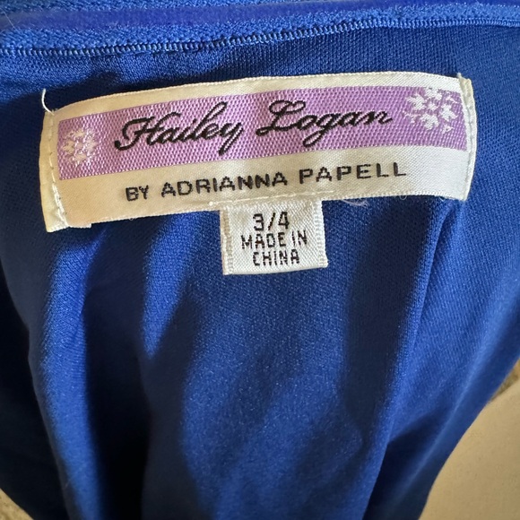 Hailey Logan one shoulder blue dress - Picture 3 of 7